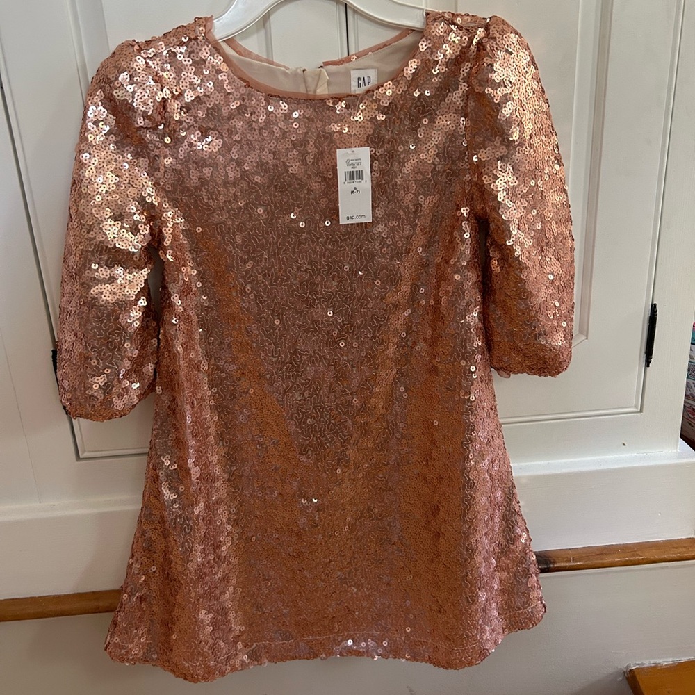 GAP Kids Formal Dress in Shimmering Rose Gold